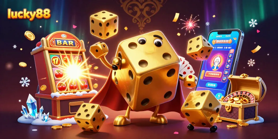 Engage with lucky88's immersive casino scene featuring dynamic characters and vibrant gaming elements.