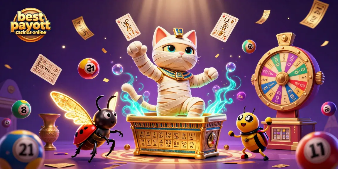 Experience the thrill at the best payout casinos online featuring a vibrant Egyptian theme and dynamic gaming elements.