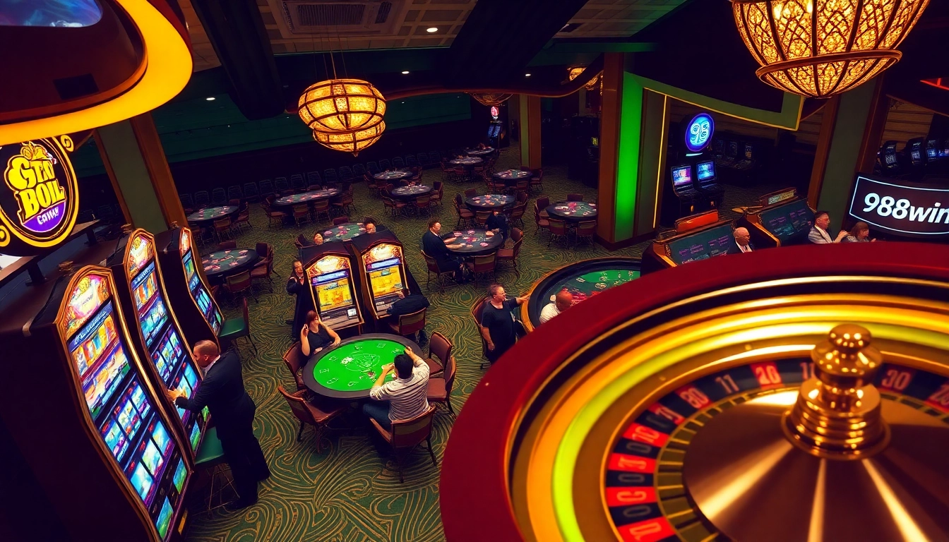 Engaging players enjoying Blackjack and Poker games at 98win casino.