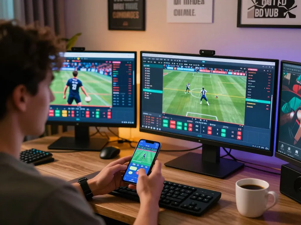 NET88 user placing a bet on live sports while engaged in online gambling.