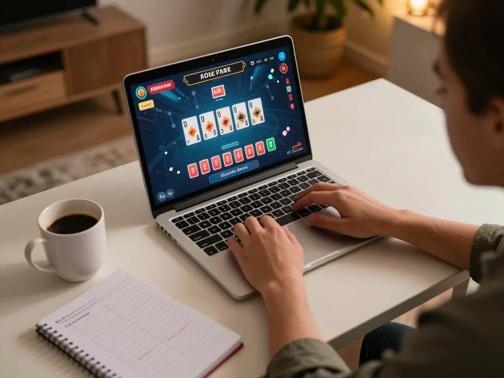 Engaging with a live dealer game on 98win trang chu while strategizing betting approaches at home