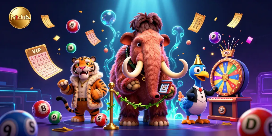 hitclub. offers a vibrant casino experience with a woolly mammoth bouncer, VIP saber-tooth tiger, and lottery excitement.