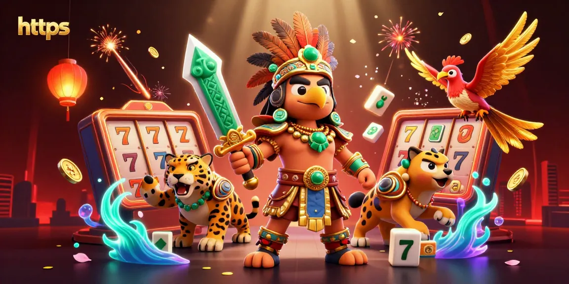 Engage with the thrilling world of gambling at https with vibrant Aztec warriors and dynamic slot elements.