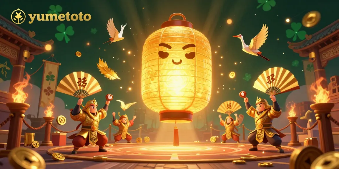 Win big at yumetoto's casino with their unique golden lantern-themed gaming experience.