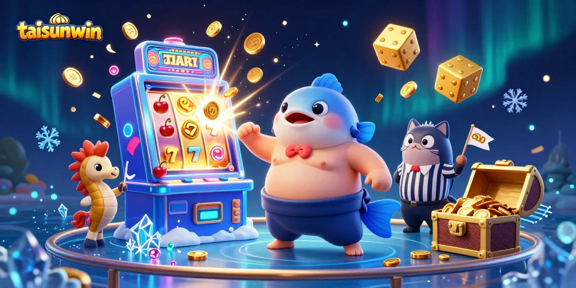 Spin with excitement at taisunwin's vibrant gaming scene, featuring a lively underwater casino.