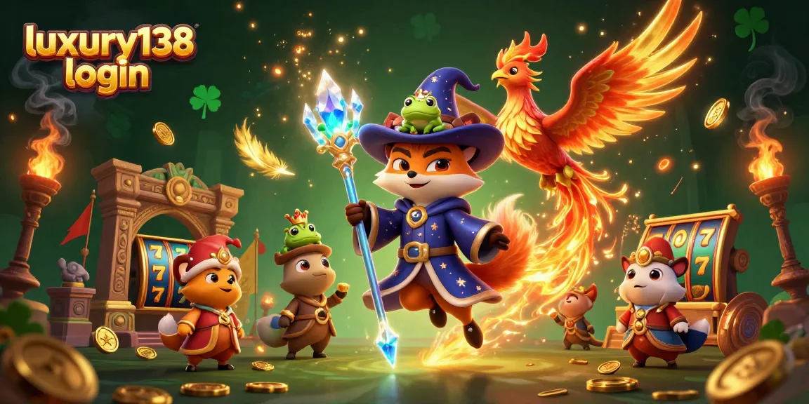 Experience thrilling gameplay with luxury138 login at this vibrant casino illustration.