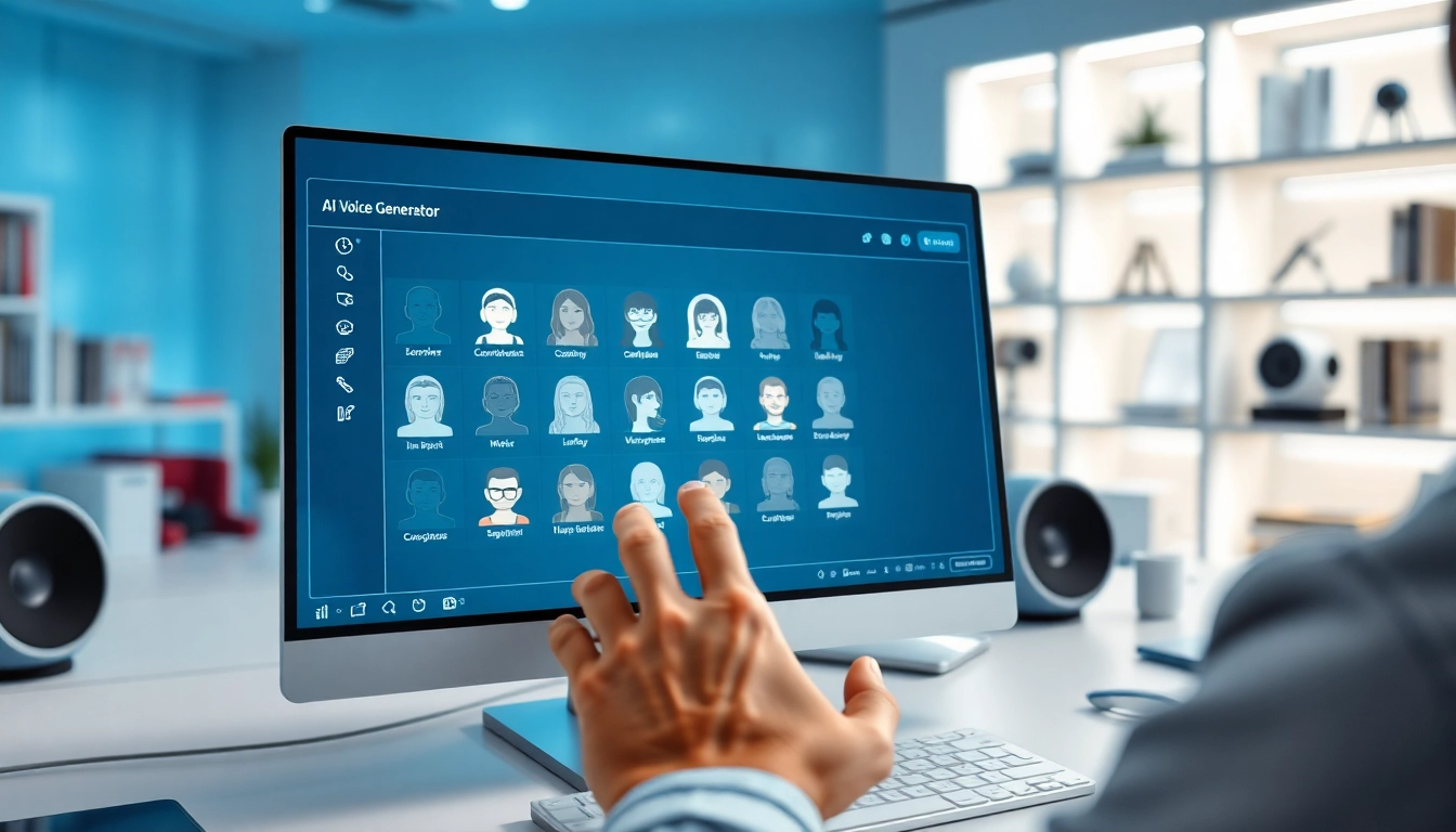 Enhance speech creation with AI Voice software in a professional setting.