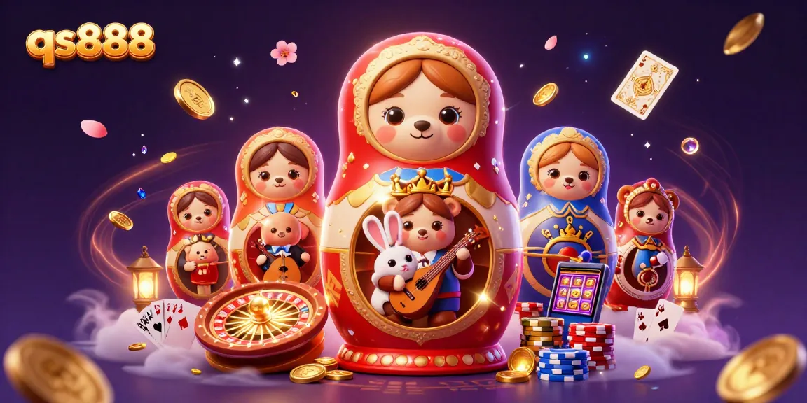 Experience thrilling wins at qs888 with vibrant casino elements and enchanting characters.