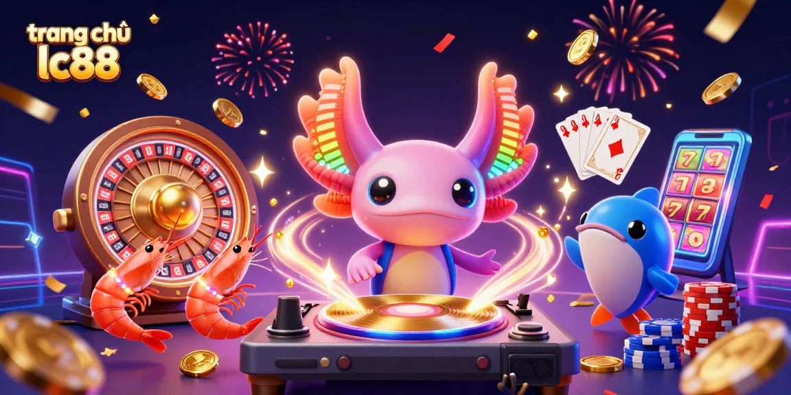 Experience the vibrant world of trang chủ lc88 with animated characters and thrilling gaming elements in a lively casino atmosphere.