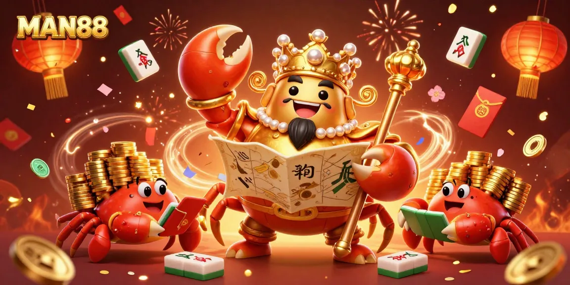 Join MAN88 and experience thrilling gaming moments with our golden crab emperor and treasure map!