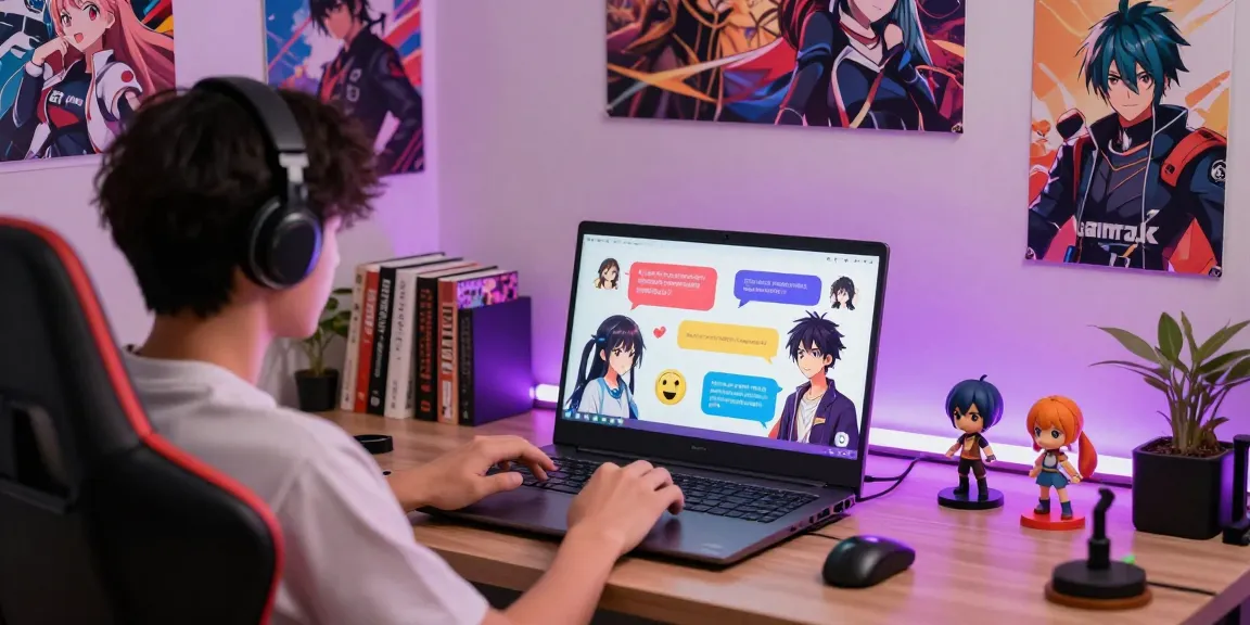 Engaging ai hentai chat interactions with vibrant anime characters in a cozy virtual setting.
