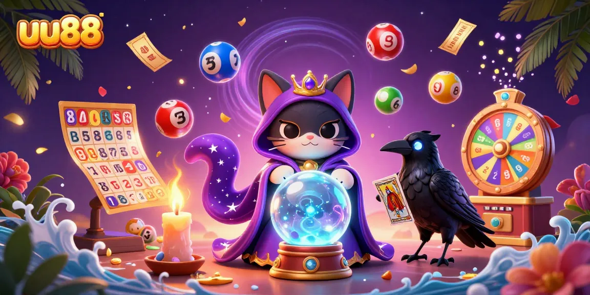 Engage with thrilling gameplay at uu88, featuring vibrant illustrations of casino elements and mystical characters.