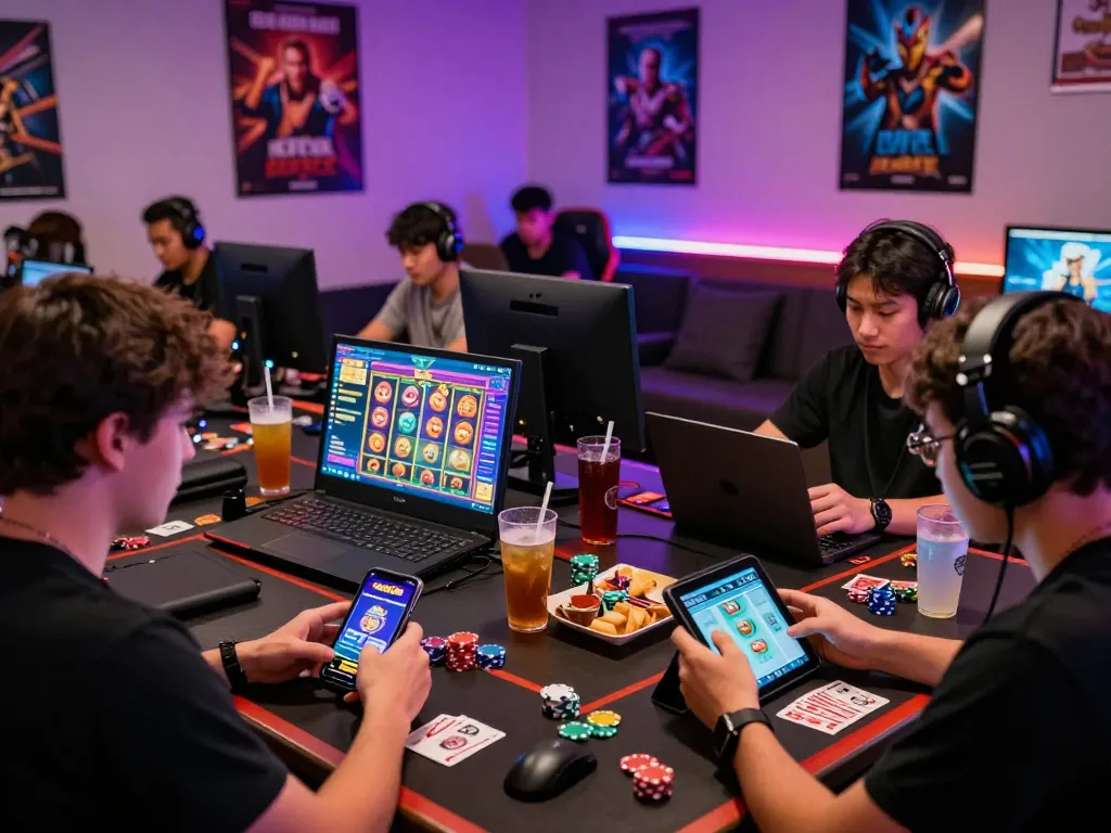 Engaged players enjoying diverse games on sunwin20 online gaming platform